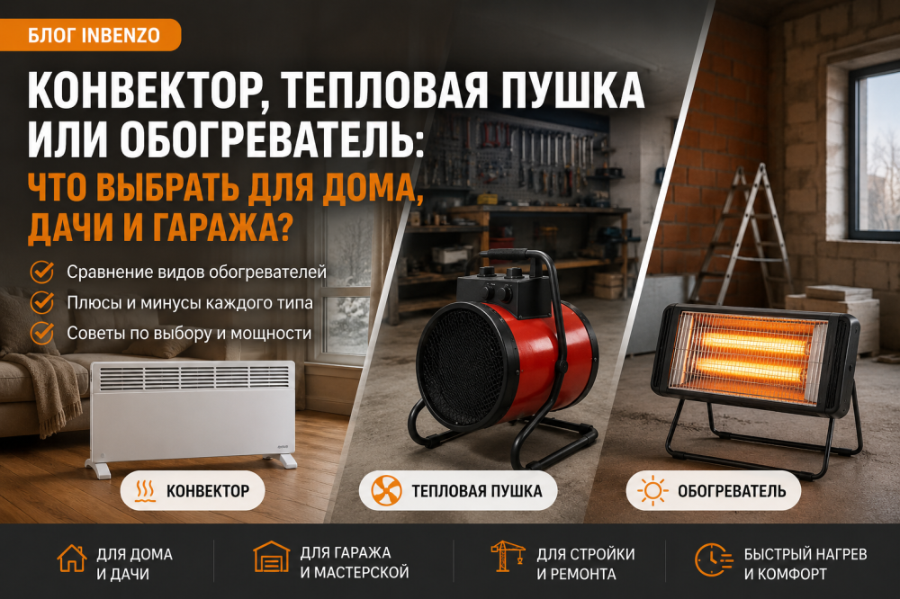 Конвектор, тепловая пушка или обогреватель — что лучше выбрать?